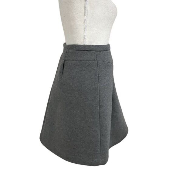 PINK TARTAN GREY SCUBA MINI SKATER SKIRT - 10 - Picture 3 of 8